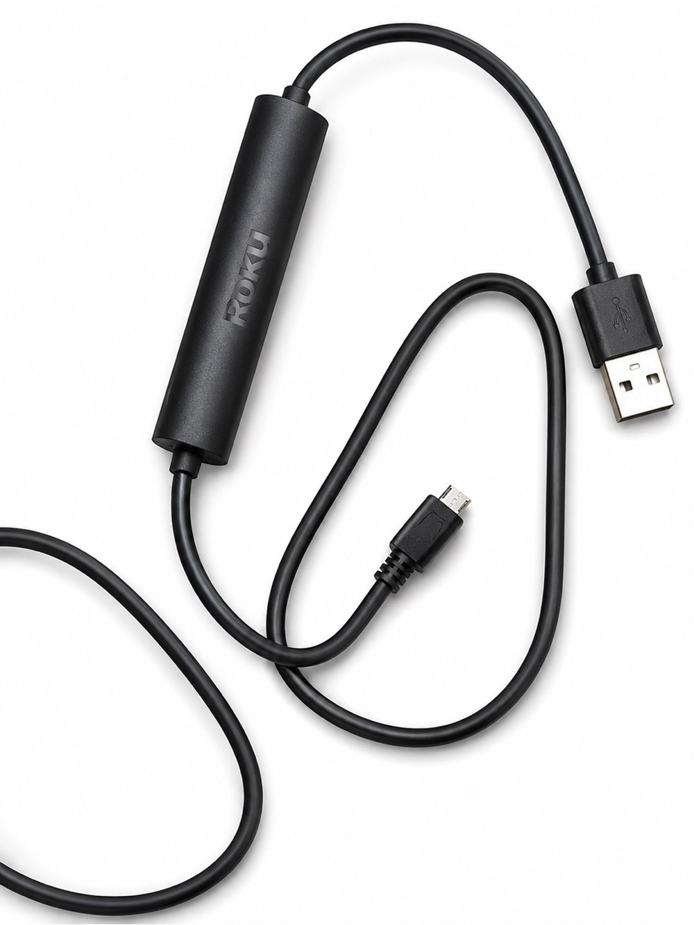 Roku Black USB Power Cable with Inline Power Module
